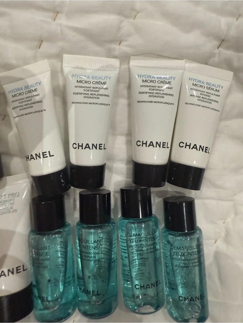 Chanel Women 11 piece Skincare Set -7 face cream and 4 eye makeup remove